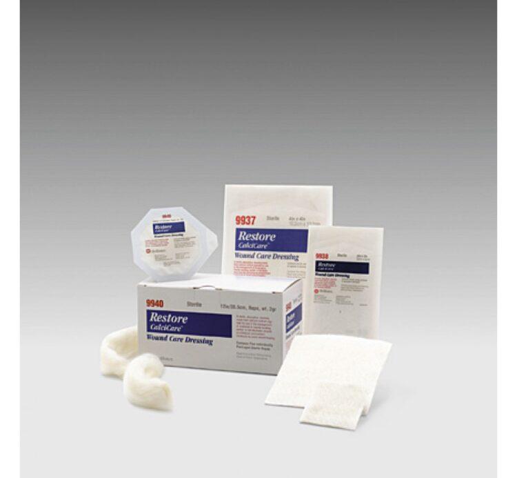 HOLLISTER-RESTORE-ALGINATE-DRESSINGS-Hollister Restore Alginate Dressings, designed for wound care with absorbent alginate material to manage moderate to heavily exuding wounds. Provides a gel-like consistency upon contact with wound fluid, promoting a moist healing environment.