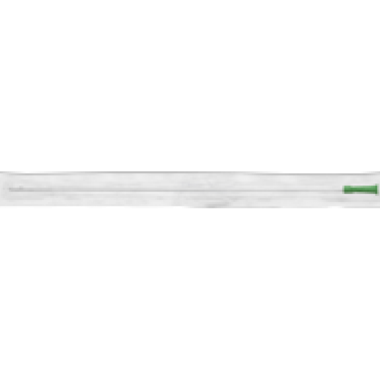 APOGEE SOFT TIP - Apogee Intermittent Catheter with two staggered ultra-smooth eyelets, latex-free, designed for comfort, clear, and made from medical-grade PVC.