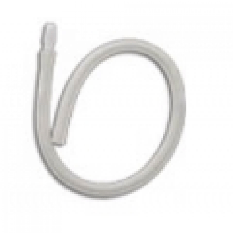 EXTENSION TUBING WITH CONNECTOR - Hollister 45 cm latex-free extension tubing with an oval kink-resistant design and connector.