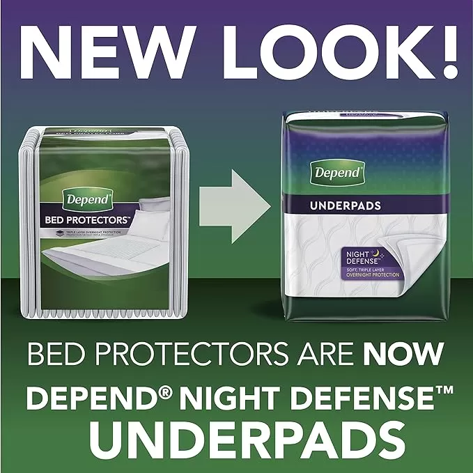 Depend Night Defense Underpads Convenience
